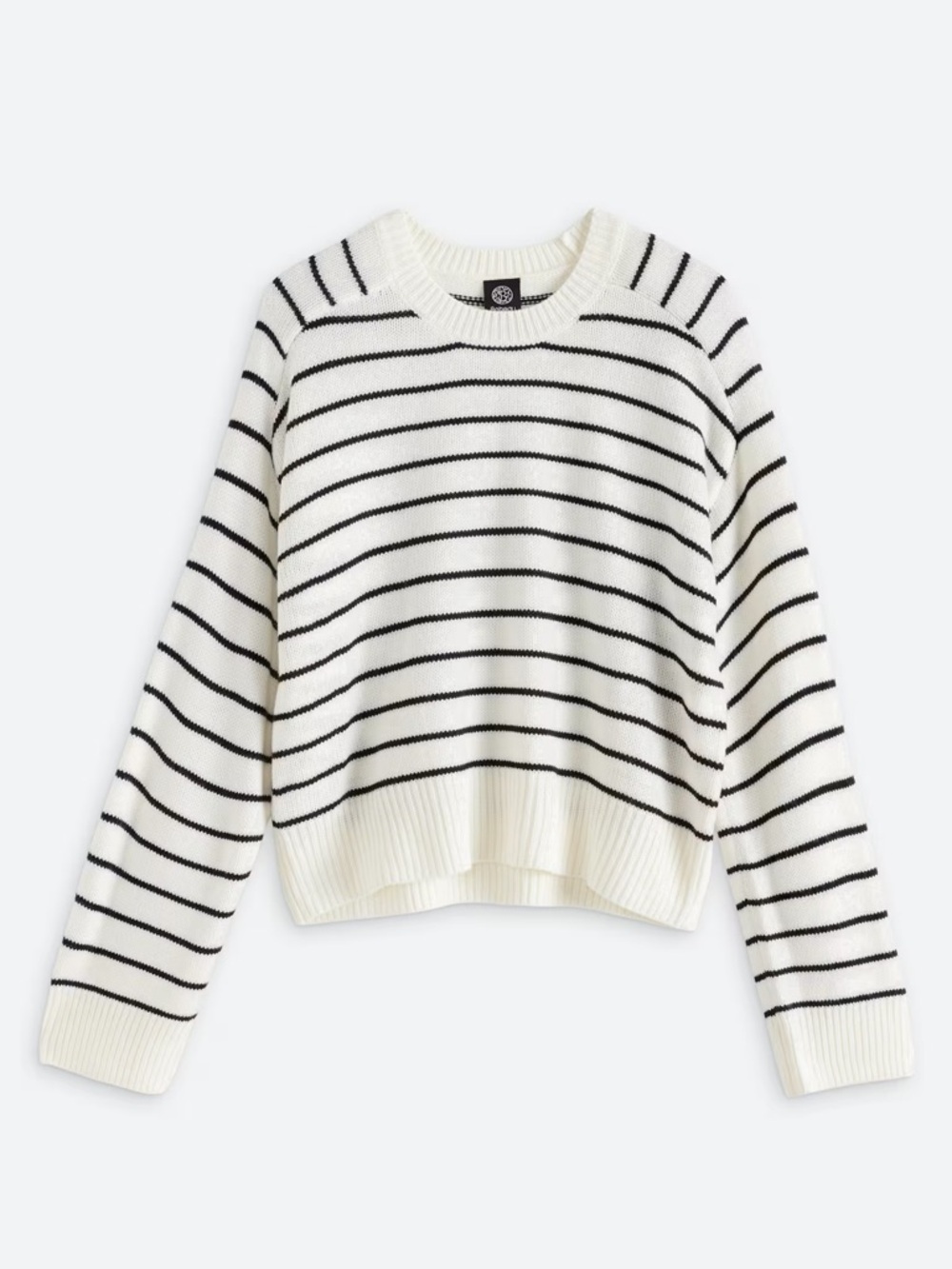 Bobeau Crewneck Stripe Sweater - M